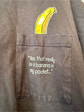 Fruit of the Loom Dark Brown Crewneck T-Shirt with Multicolor Label